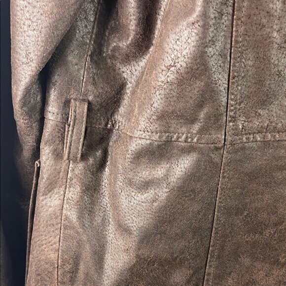 Pacific Trail Women's Dark Brown Leather Jacket Size M - Picture 7 of 10
